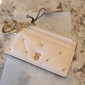 VS Elegant Cream Card Holder with Gold Accents